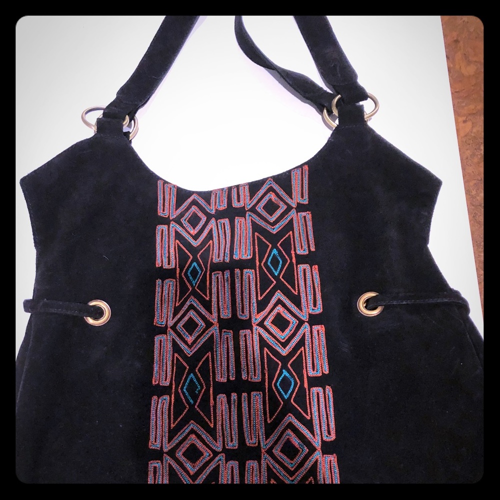 Aztec genuine leather handbag